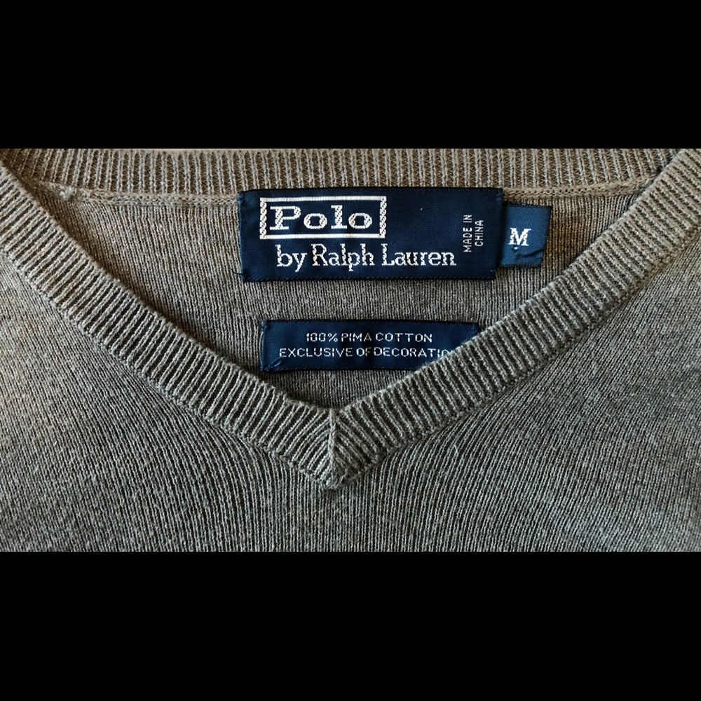 Polo by Ralph Lauren Grey pullover Size M